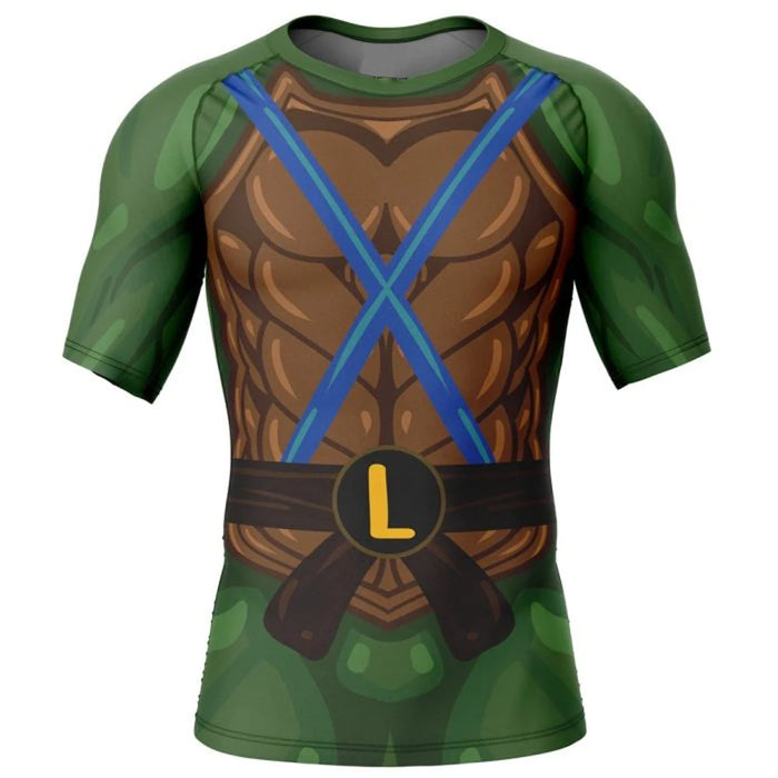 Teenage Mutant Ninja Turtles 'Leo' Short Sleeve Compression Rashguard