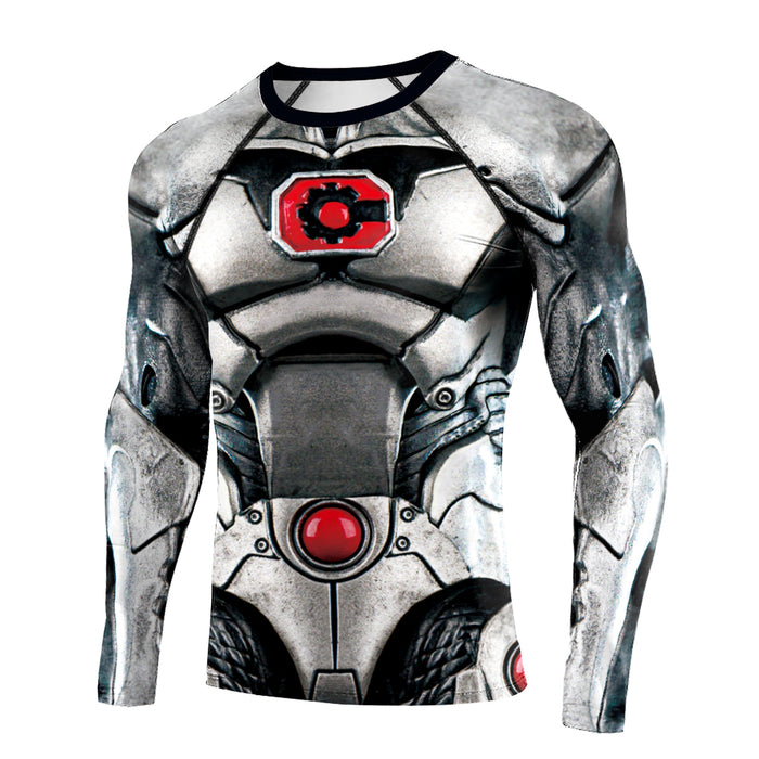 Men's 'Cyborg' Elite Long Sleeve Compression Rashguard Shirt