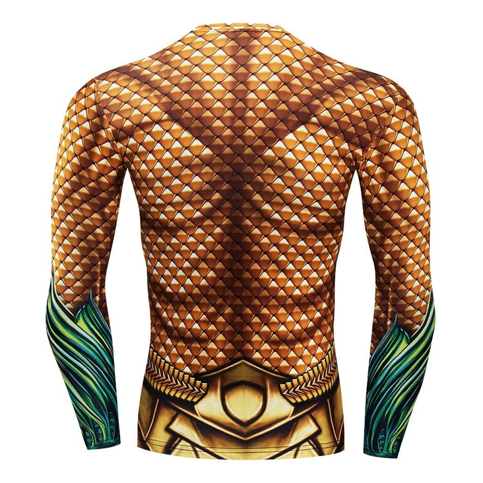 Aquaman Compression Premium Long Sleeve Rashguard