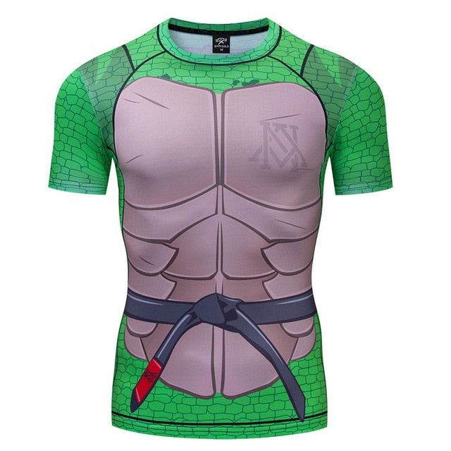 Teenage Mutant Ninja Turtles Compression Short Sleeve Rashguard