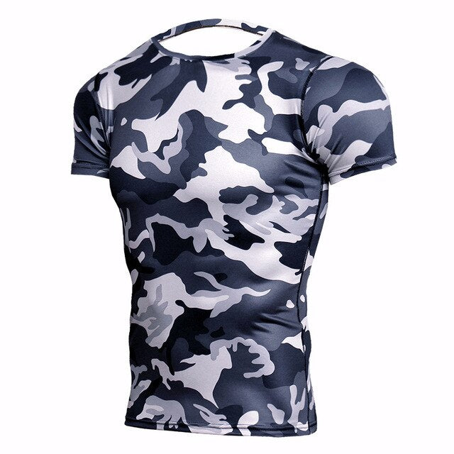 Camouflage Compression Rashguard Shirt