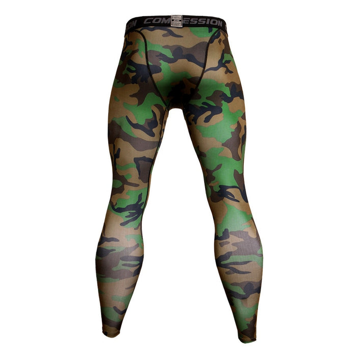 Men's Camouflage Compression Leggings Spats