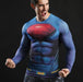 Superman "Up Up And Away" Compression Long Sleeve Rashguard-RashGuardStore