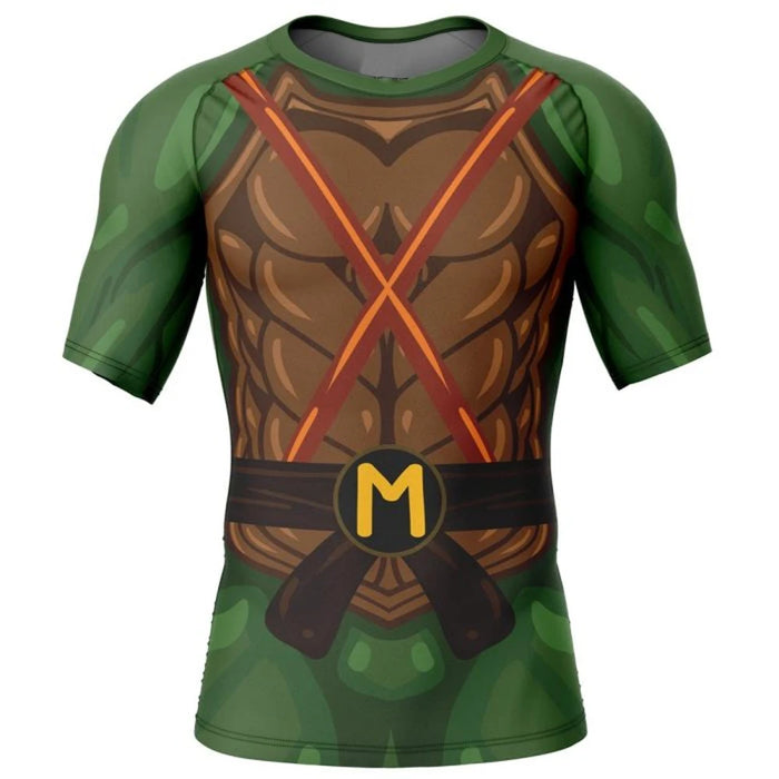 Kids Teenage Mutant Ninja Turtles 'Mikey' Short Sleeve Compression Rashguard