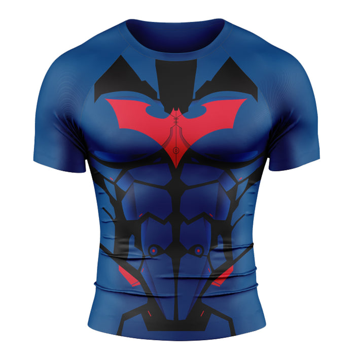 Nightwing 'Red Steel' Short Sleeve Compression Rashguard