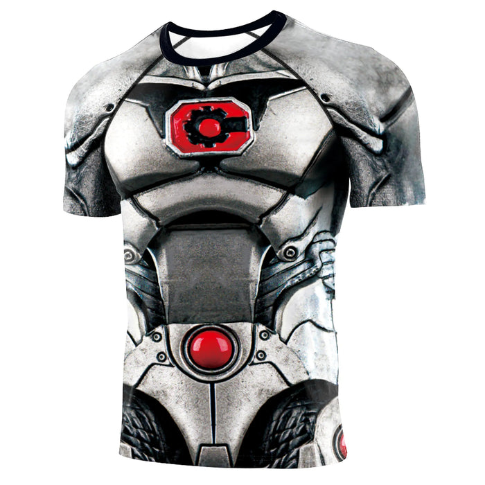 Men's 'Cyborg' Elite Short Sleeve Compression Rashguard Shirt