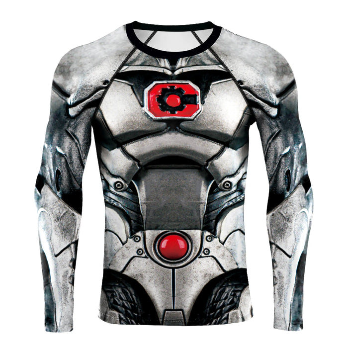 Men's 'Cyborg' Elite Long Sleeve Compression Rashguard Shirt