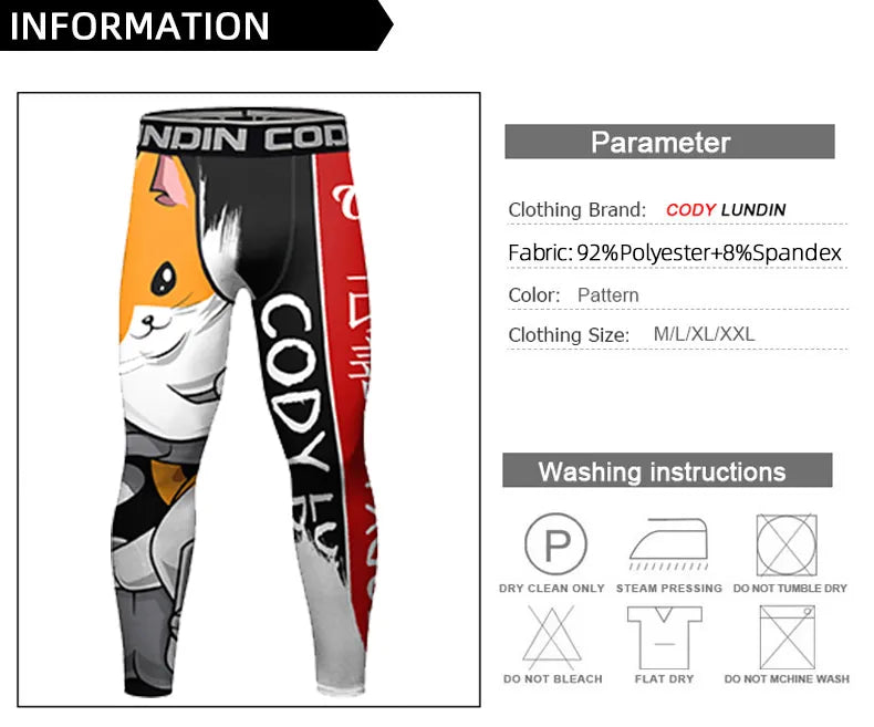 Warrior 'The Mighty Hamster' Elite Compression Leggings Spats