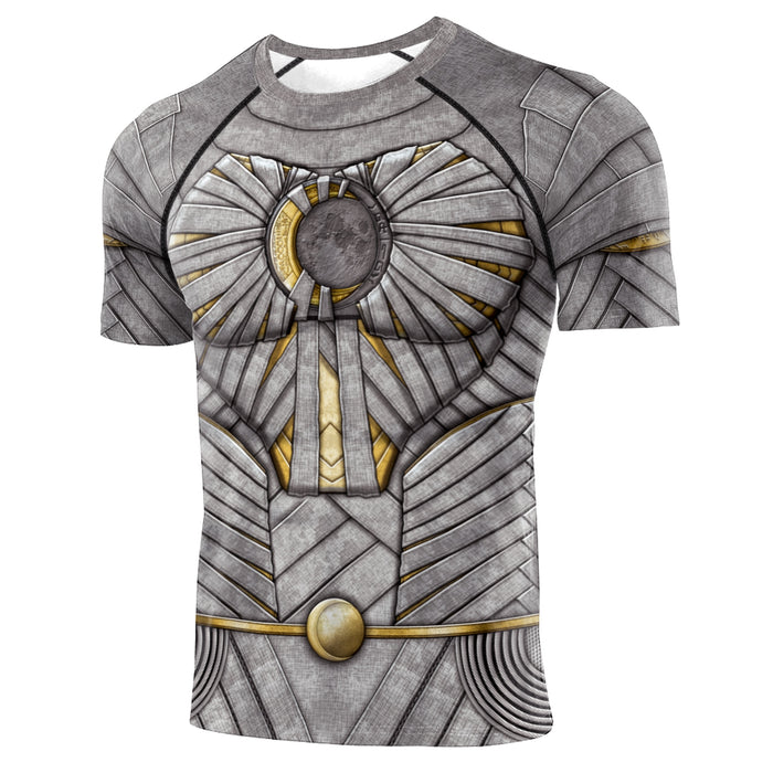 Men's 'Moon' Elite Short Sleeve Compression Rashguard Shirt