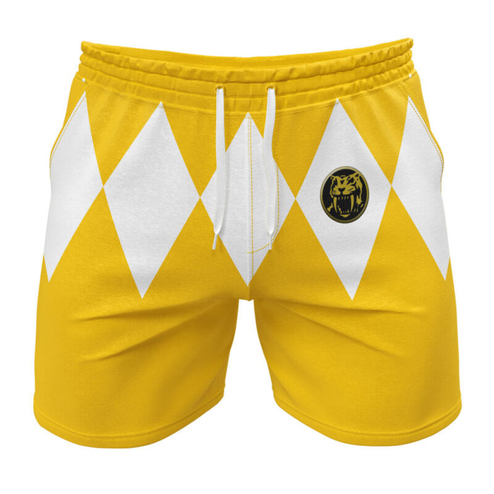 Kids Power Rangers 'Yellow Ranger' Gym Shorts