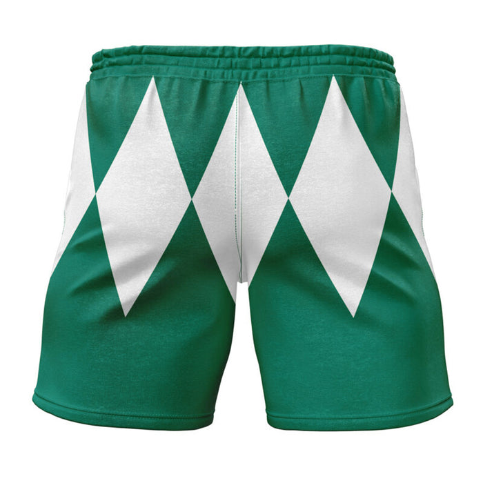 Kids Power Rangers 'Green Ranger' Gym Shorts