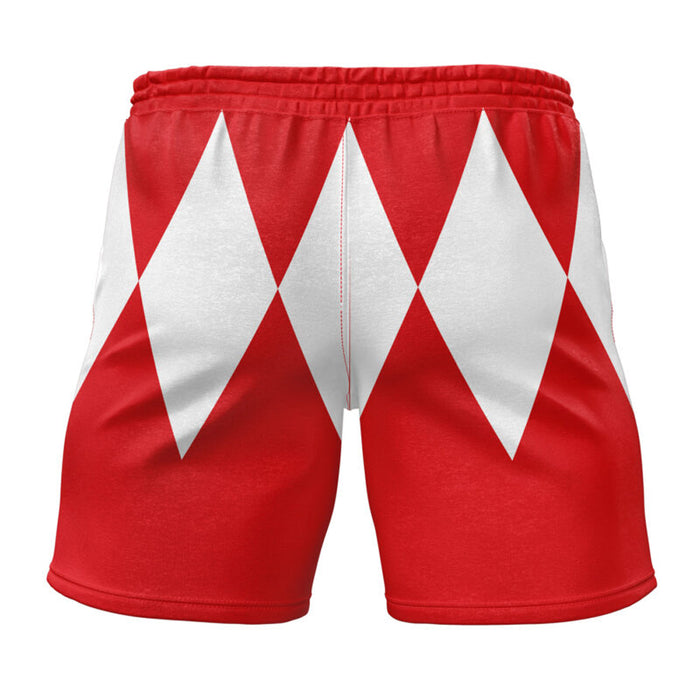 Kids Power Rangers 'Red Ranger' Gym Shorts