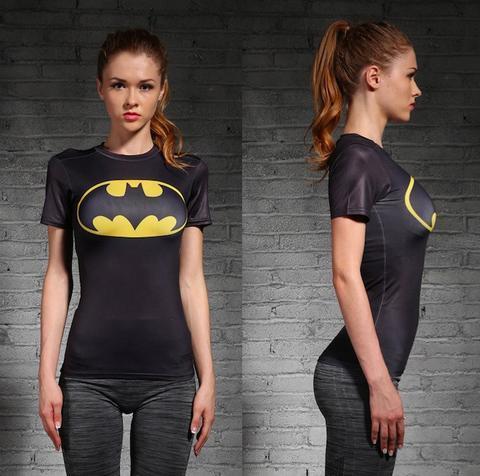 Batman Classic Women's Short Sleeve Rash Guard