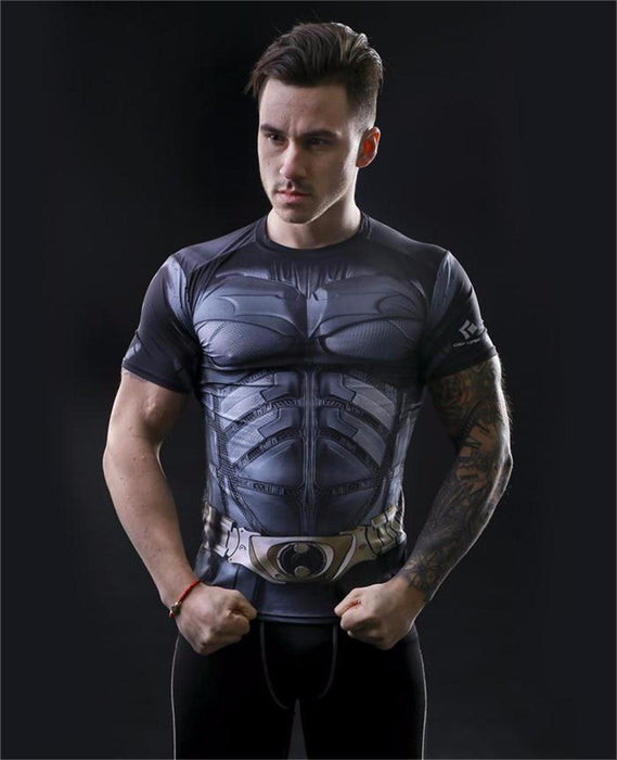 Batman 'Dark Knight' Compression Short Sleeve Rash Guard