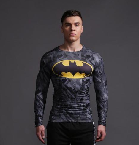 Batman 'Returns' Camouflage Compression Long Sleeve Rash Guard