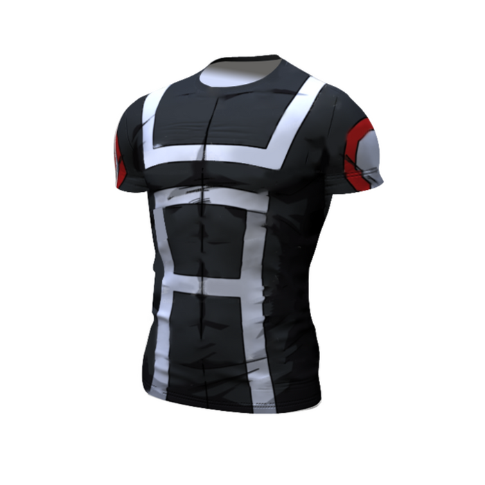 My Hero Academia Compression 'UA Uniform | Grey' Premium Short Sleeve Rashguard