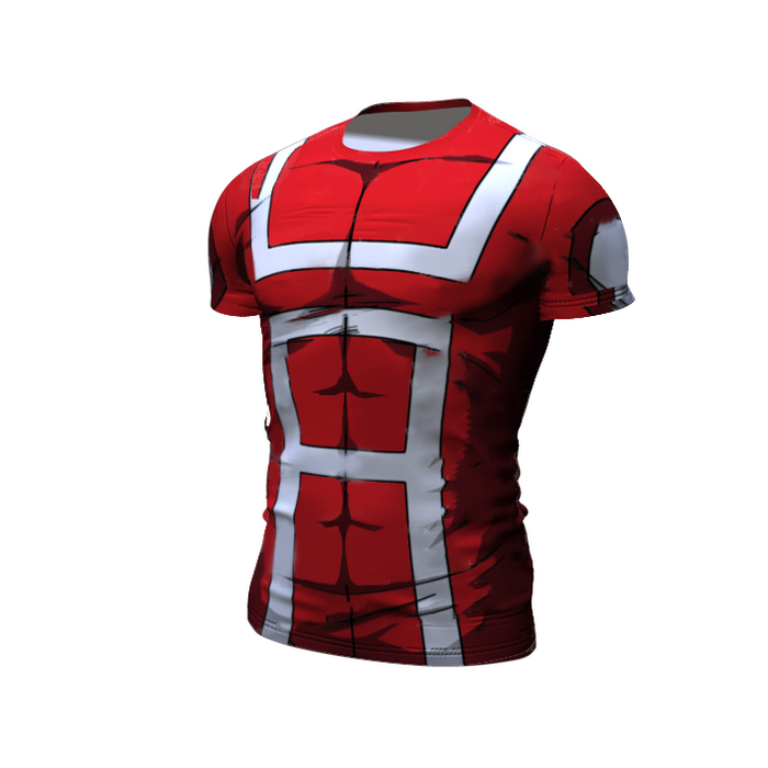 My Hero Academia Compression 'UA Uniform | Red' Premium Short Sleeve Rashguard