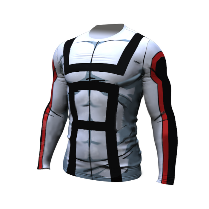 My Hero Academia Compression 'UA Uniform | White' Premium Long Sleeve Rashguard