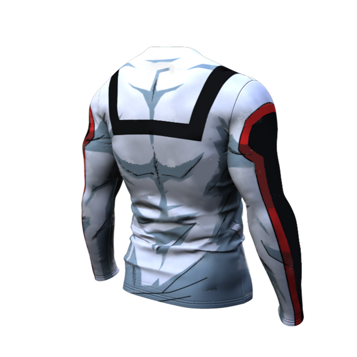 My Hero Academia Compression 'UA Uniform | White' Premium Long Sleeve Rashguard