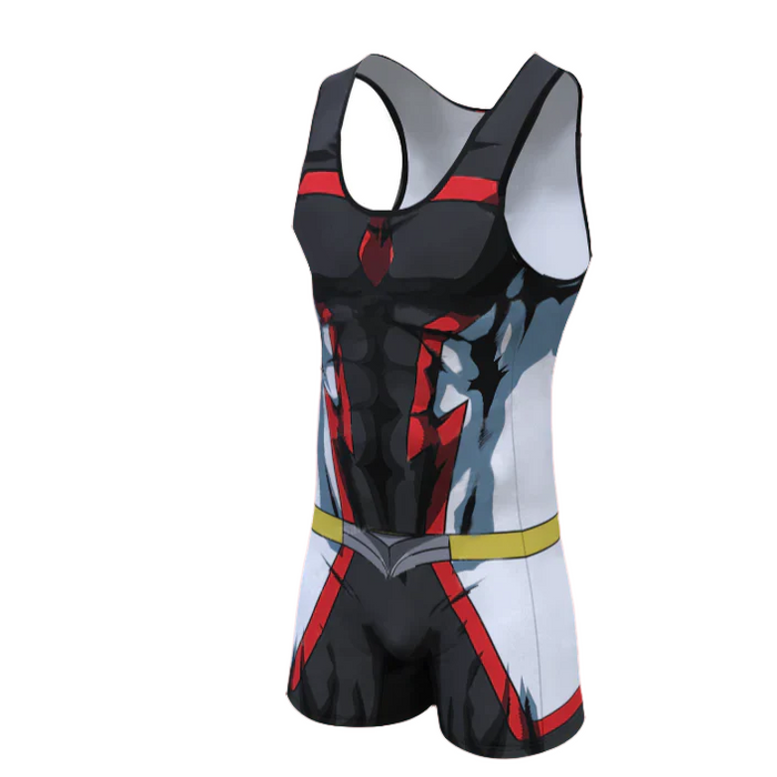 My Hero Academia 'Young All Might | Grey' Men's Powerlifting Singlet