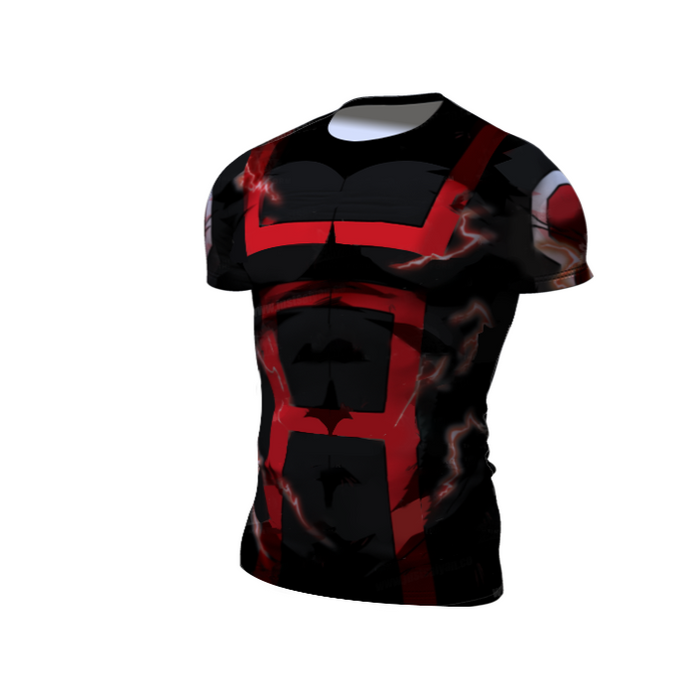 My Hero Academia Compression 'Onyx UA Uniform' Premium Short Sleeve Compression Rashguard
