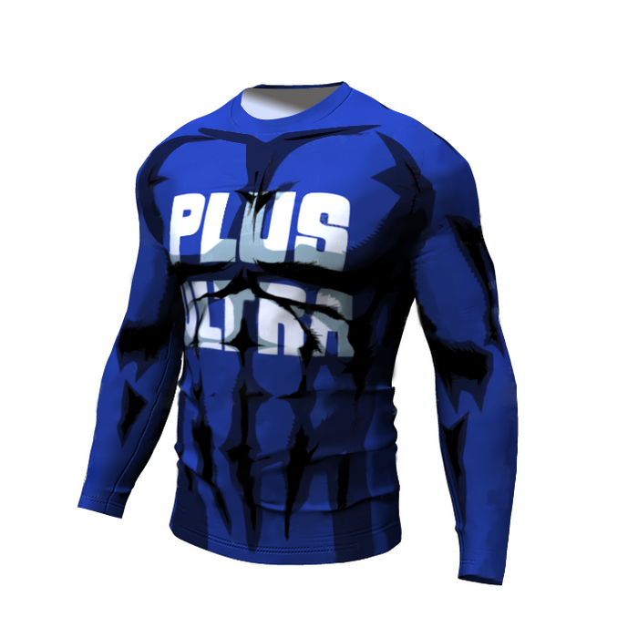My Hero Academia Compression 'Plus Ultra Blue' Premium Long Sleeve Rashguard