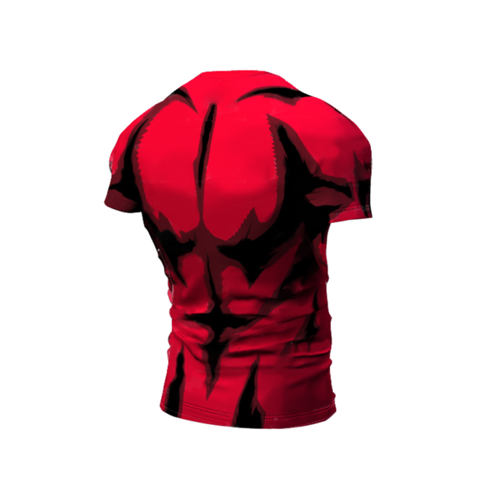 My Hero Academia Compression 'Plus Ultra Red' Premium Short Sleeve Rashguard