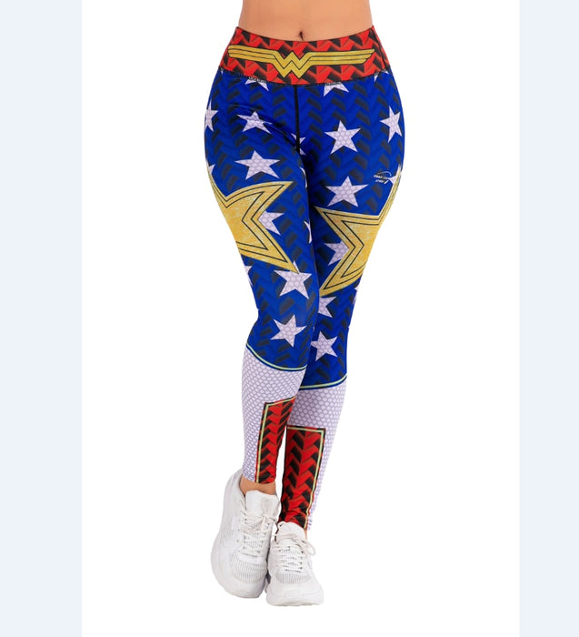 Women's Wonder Woman 'ol Stars and Stripes' Leggings