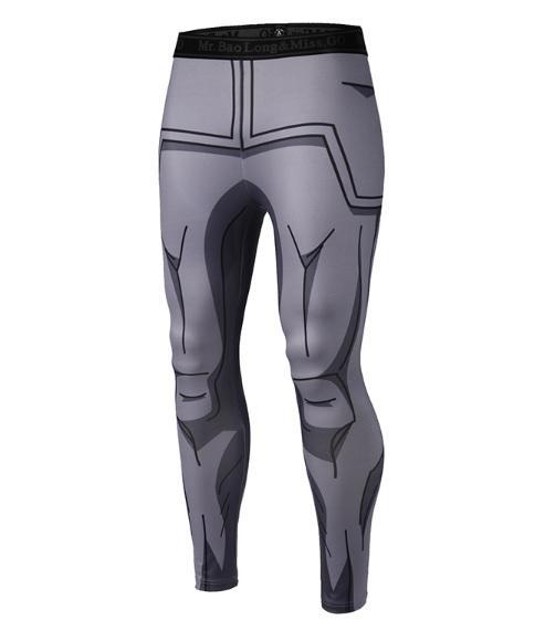 Men's Vegeta Resurrection F Armor Dragon Ball Z Leggings Compression Spats-RashGuardStore