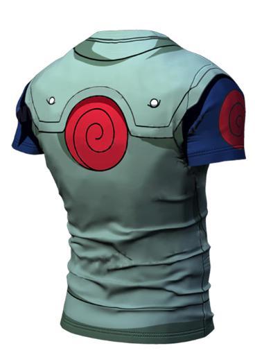 Naruto 'Kakashi' Short Sleeve Compression Rash Guard-RashGuardStore