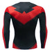Nightwing 'Red' Long Sleeve Dri-Fit Rashguard-RashGuardStore