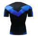 Nightwing Short Sleeve Dri-Fit Rashguard-RashGuardStore