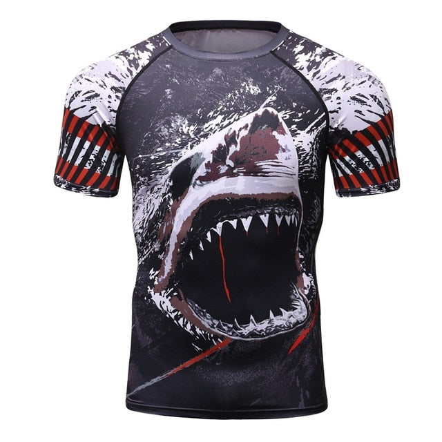 Shark Compression Rashguard Shirt