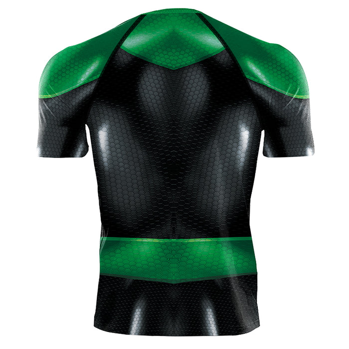 Green Lantern Compression 'War of the Lanterns' Short Sleeve Rashguard