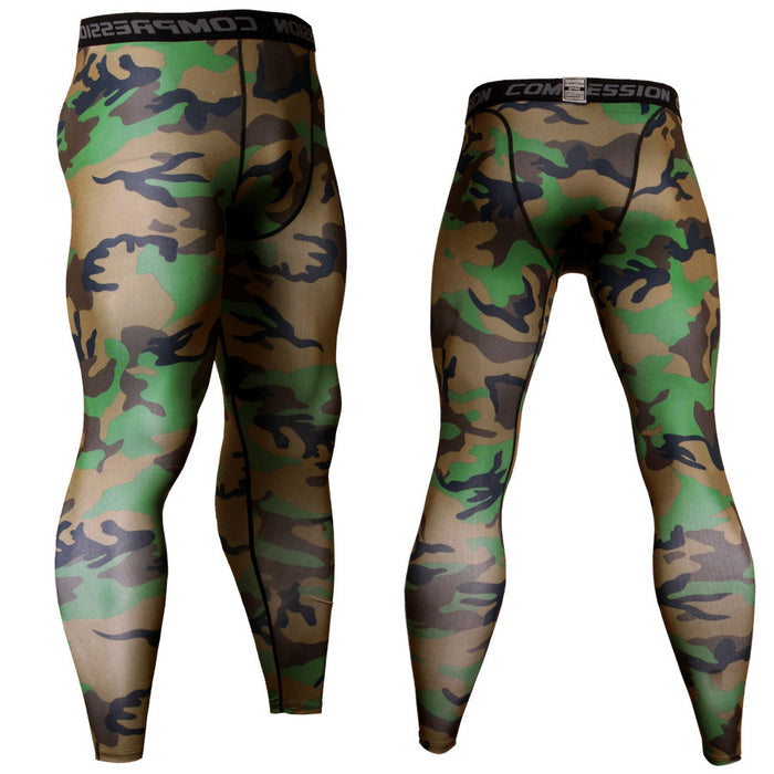 Men's Camouflage Compression Leggings Spats