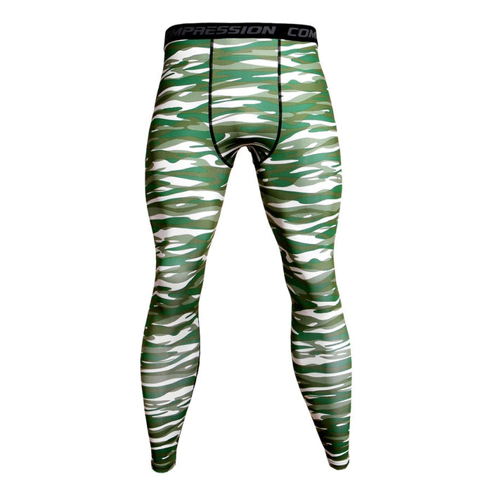 Men's Camouflage 'Green' Compression Leggings Spats