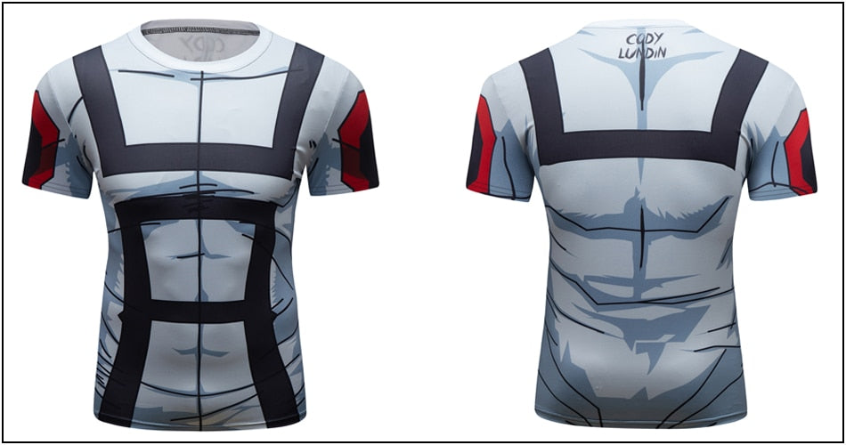 My Hero Academia 'UA Uniform | White' Elite Short Sleeve Rashguard
