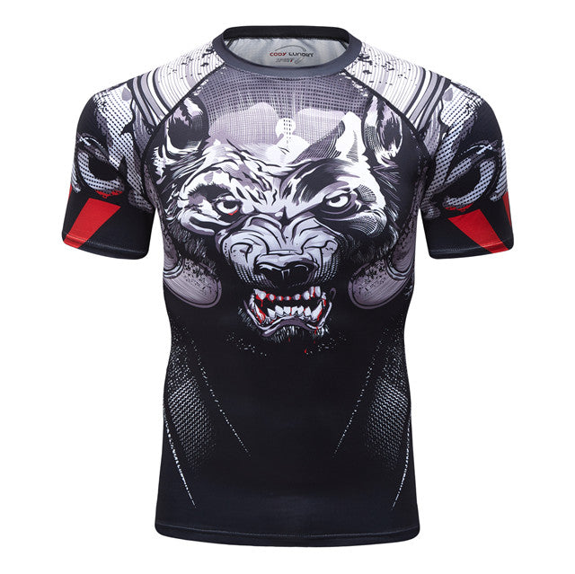 Wolf Compression Rashguard Shirt
