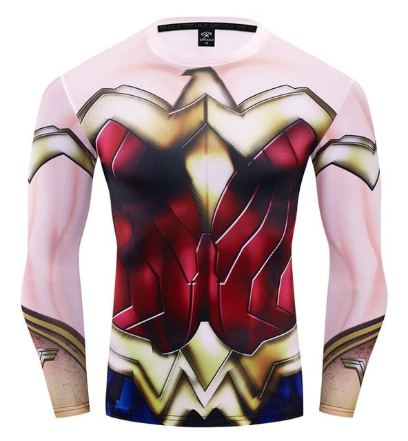 Wonder Woman 'Armor' Long Sleeve Compression Rashguard