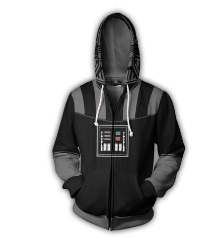 Star Wars 'Darth Vader' Zip Up Hoodie-RashGuardStore