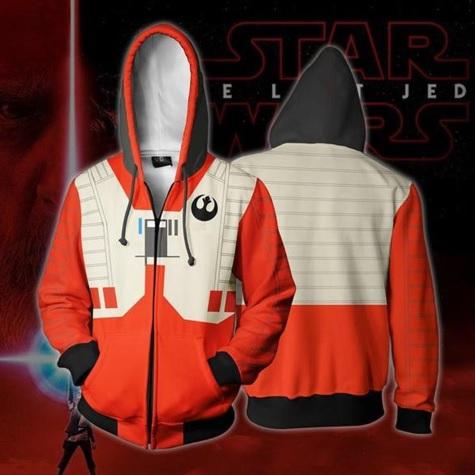 Star Wars 'Rebel Alliance Pilot' Zip Up Hoodie-RashGuardStore