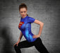 Supergirl 'Kara Zor-El' Compression Short Sleeve Rash Guard-RashGuardStore