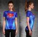 Supergirl 'Kara Zor-El' Compression Short Sleeve Rash Guard-RashGuardStore