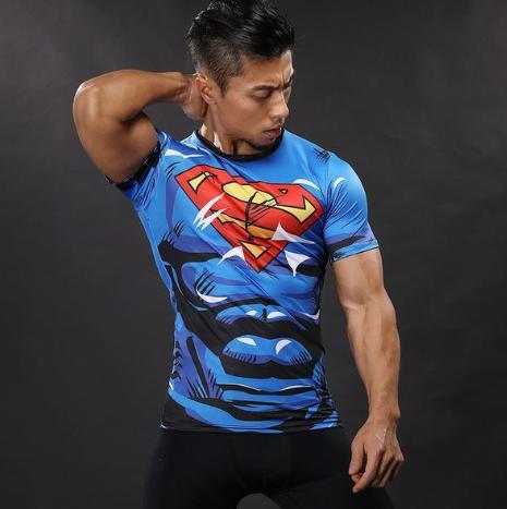 Superman "Action Comics" Compression Short Sleeve Rashguard-RashGuardStore