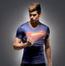 Superman "At Earth's End" Short Sleeve Compression Rashguard-RashGuardStore