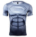 Superman "Blue" Compression Short Sleeve Rashguard-RashGuardStore