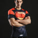 Superman "Dark" Compression Short Sleeve Rashguard-RashGuardStore
