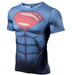 Superman "Distant Fires" Short Sleeve Compression Rashguard-RashGuardStore