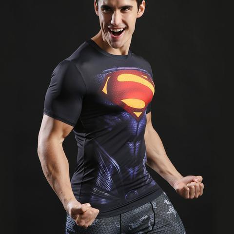 Superman "Evil" Short Sleeve Compression Rashguard-RashGuardStore