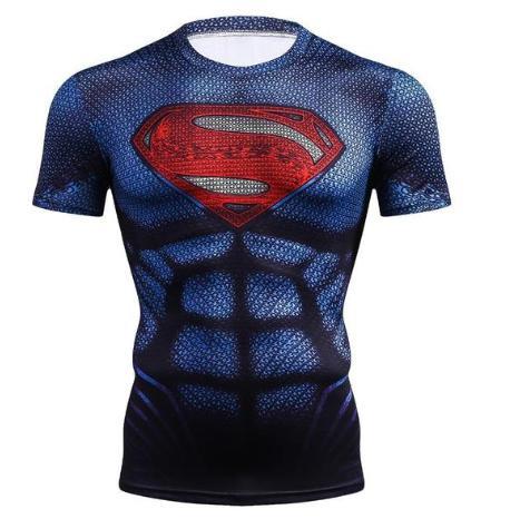 Superman "Kingdom Come" Compression Short Sleeve Rashguard-RashGuardStore
